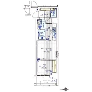 アクアプレイス京都二条城北の間取り図