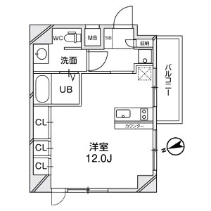 メゾン夕陽ヶ丘の間取り図