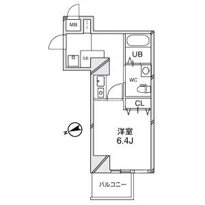 メゾン夕陽ヶ丘の間取り図