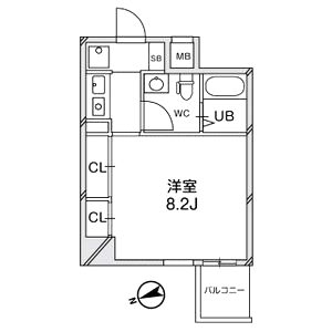 メゾン夕陽ヶ丘の間取り図
