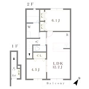 イル・ルオーゴ東加古川の間取り図