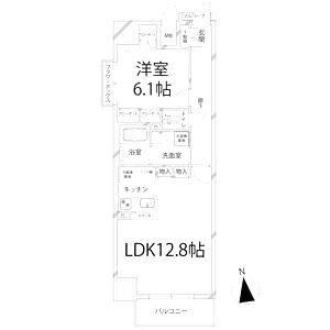 キャッスルコート博労町の間取り図