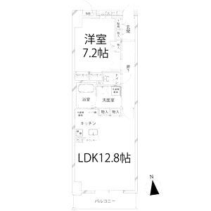 キャッスルコート博労町の間取り図