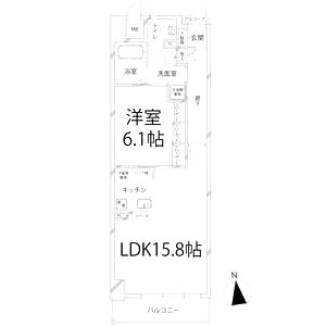 キャッスルコート博労町の間取り図