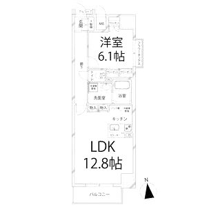 キャッスルコート博労町の間取り図
