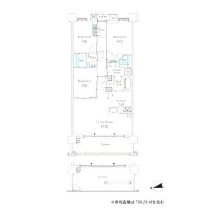 パークシュロス芦屋の間取り図
