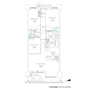 パークシュロス芦屋の間取り図
