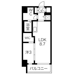 サニーハウス南堀江の間取り図