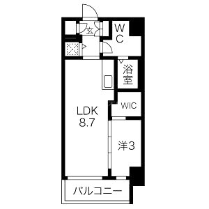 サニーハウス南堀江の間取り図