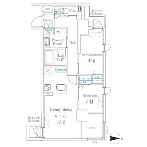 STANDZ京都二条の間取り図