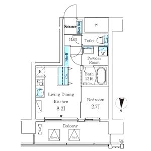 エル・セレーノ新大阪北の間取り図