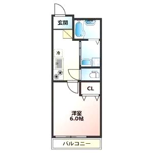 アヴニール北白川の間取り図