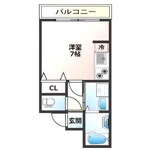 アヴニール北白川の間取り図