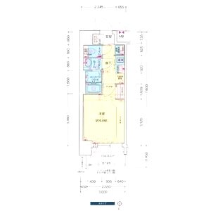 プレサンス西中島南方セレストの間取り図