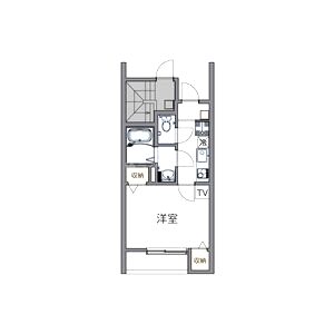 レオパレス神祇官町LA1の間取り図