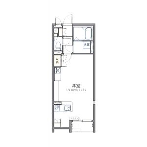 レオネクストリバーサイドIの間取り図