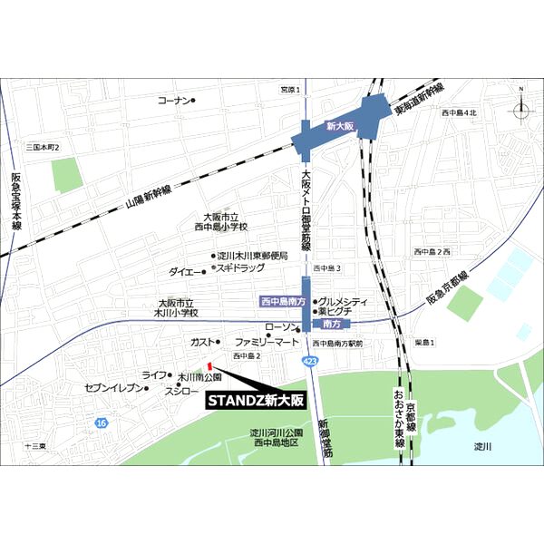 STANDZ新大阪の外観2枚目