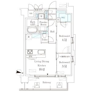 STANDZ新大阪の間取り図