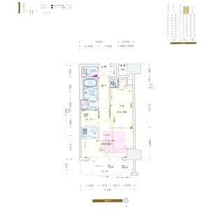 プレサンス堺筋本町フィリアの間取り図