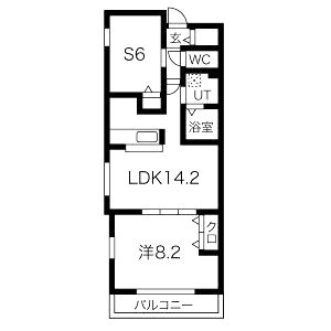 銀閣寺道レジデンスの間取り図