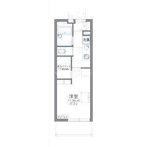 レオパレスグリーンアンバーの間取り図