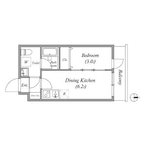グランシティレジデンス 京都西院の間取り図
