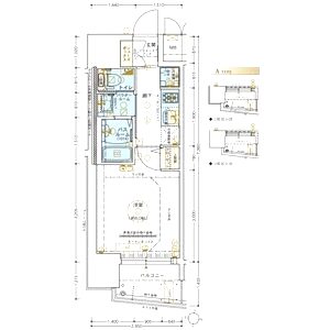 エステムコート梅田・茶屋町IIIネクスタの間取り図