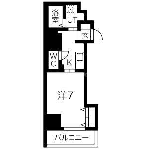 レジデンス心斎橋の間取り図