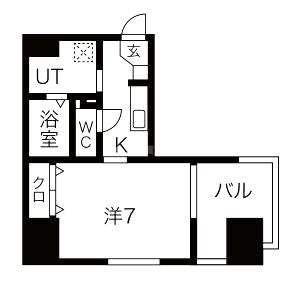 レジデンス心斎橋の間取り図