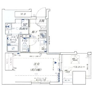 レジデンス心斎橋の間取り図