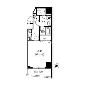 カルム小西IIの間取り図