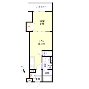 フォレストクリエオーレ上島町壱番館の間取り図