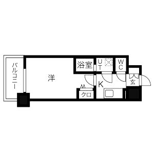 ワールドアイ都島駅前の間取り図