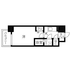 ワールドアイ都島駅前の間取り図