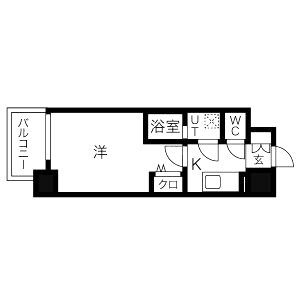 ワールドアイ都島駅前の間取り図