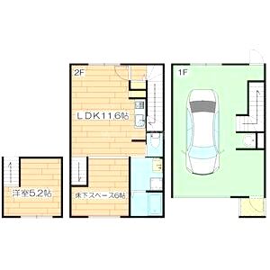 &Space茨木の間取り図