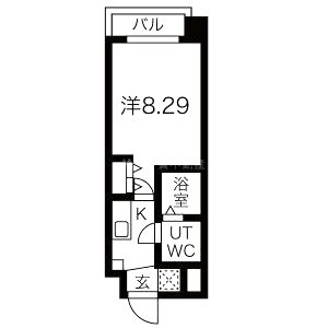 サンヴィラ都島北通の間取り図
