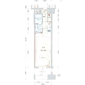 デュオン新大阪レジデンスの間取り図