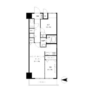 ルーエ江坂の間取り図