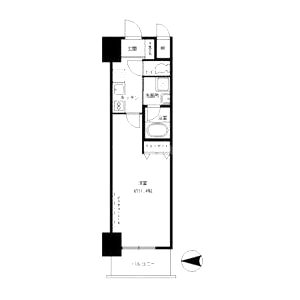 ルーエ江坂の間取り図