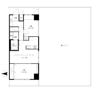 ルーエ江坂の間取り図