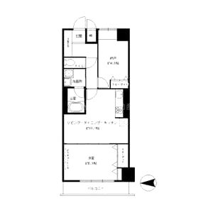 ルーエ江坂の間取り図