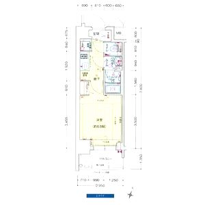 プレサンス塚本グランゲートの間取り図
