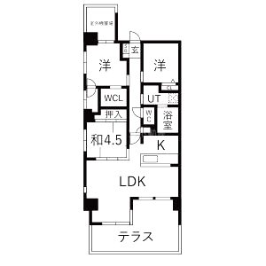 アルファステイツ神戸塩屋シーサイドテラスIIの間取り図