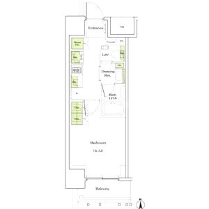 ザ・パークハビオ同心の間取り図