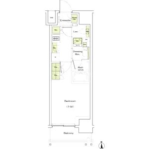 ザ・パークハビオ同心の間取り図