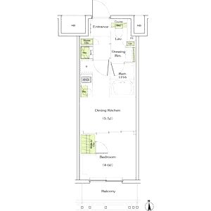 ザ・パークハビオ同心の間取り図