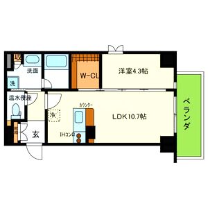 CASA甲子園口Iの間取り図