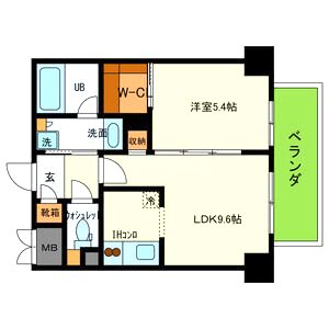 CASA甲子園口Iの間取り図