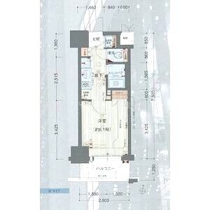 プレサンス梅田北パワーゲートの間取り図